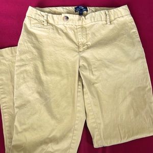 Gap Aubrey stretch pant yellow size 4